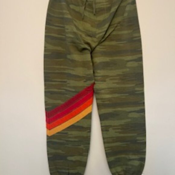 Aviator Nation Camo 5 Stripe Jogger Sweatpants - Picture 3 of 7
